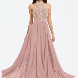JJ'S HOUSE PROM GOWN - NWT SIZE 8 - PINK (DIFFERENT SHADE - REFER TO PICTURES)